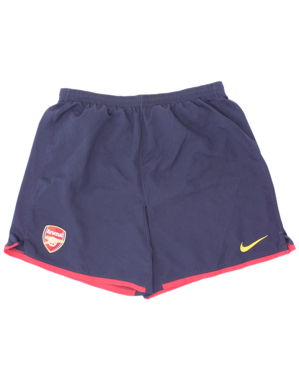 Nike Boys Arsenal Sport Shorts 13-14 años XL Azul Marino Rayas Poliéster