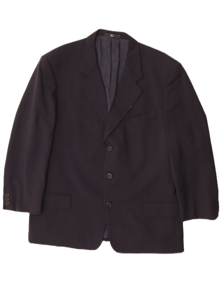 Valentino Chaqueta tipo blazer de 3 botones para hombre UK 40 Large Azul marino