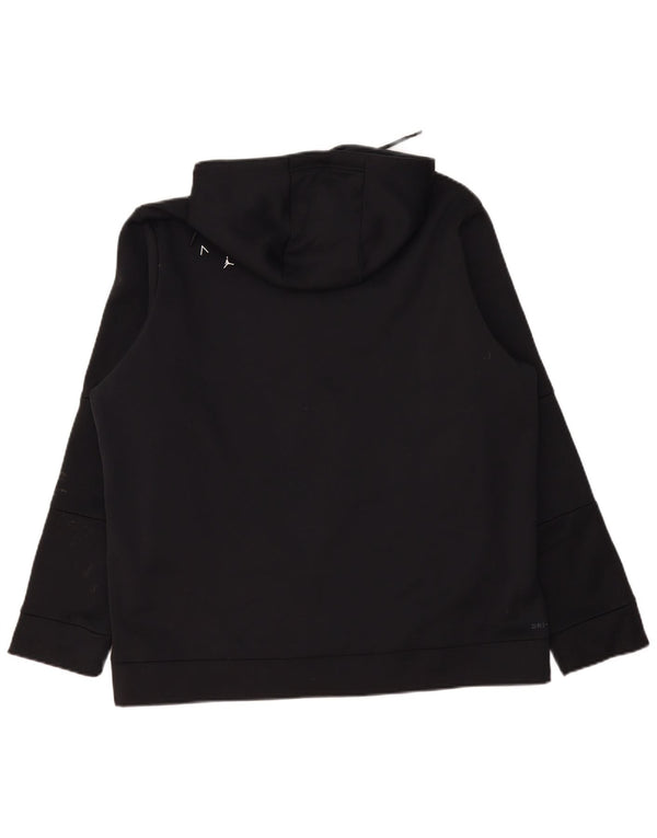 Jordan - Sudadera con capucha para hombre, diseño gráfico, ajuste estándar, 2XL, poliéster negro