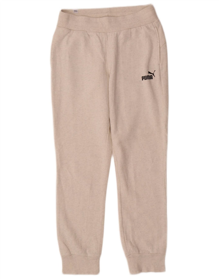 Puma Mujer Chándal Pantalones Joggers UK 10 Pequeño Gris Poliéster