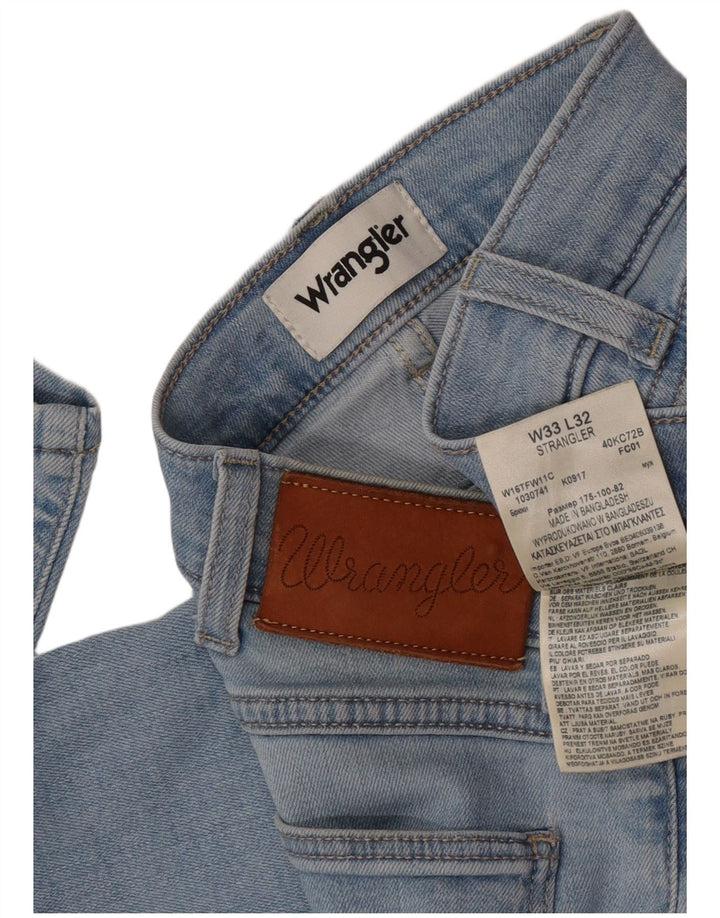 Vaqueros Wrangler Strangler Slim para Mujer W33 L29 Algodón Azul