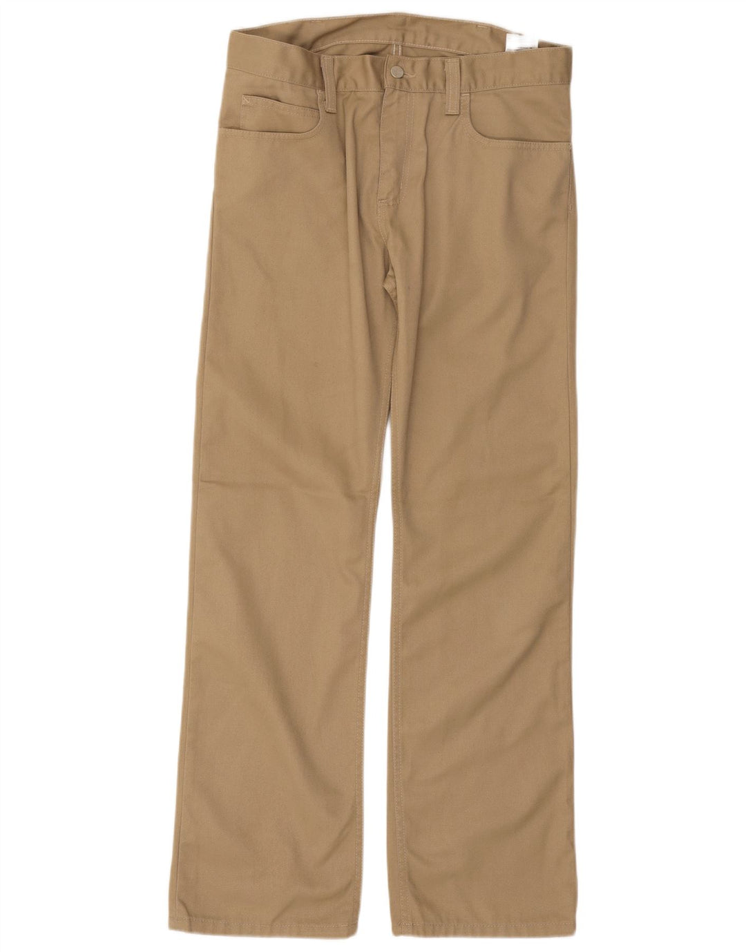 CARHARTT Pantalones casuales con corte de bota para hombre W32 L34 Poliéster beige
