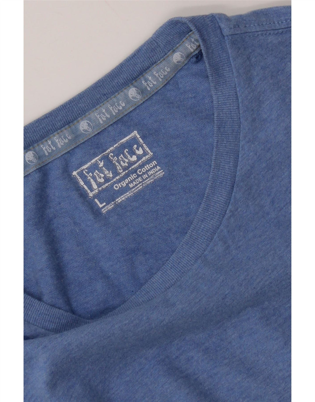 Camiseta gráfica para hombre Fat Face Top grande de algodón azul