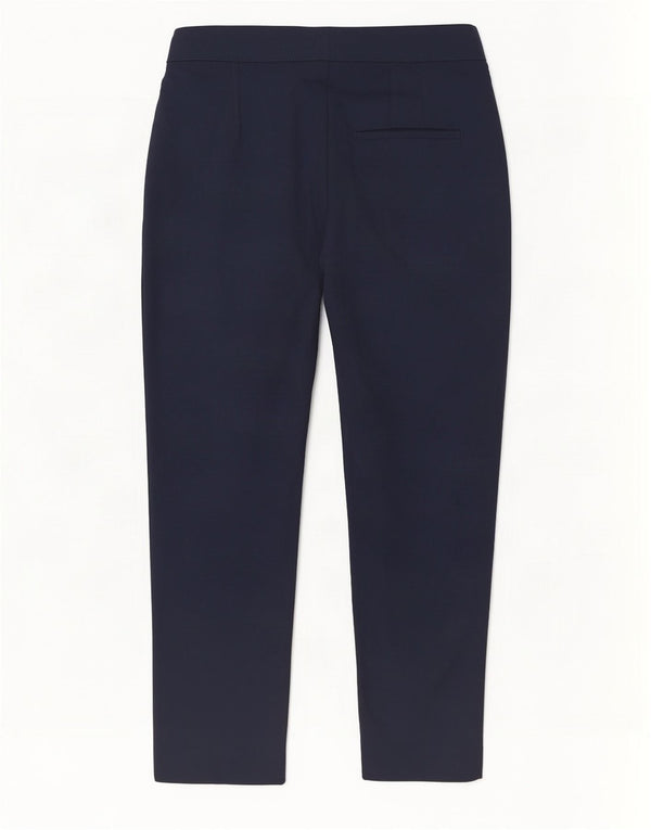 Massimo Dutti Pantalón Chino Tapered Mujer EU 38 Small W28 L27 Azul Marino