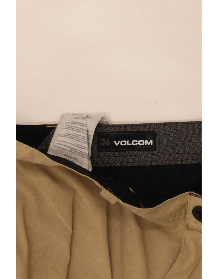 Volcom Mens Thanaz Chino Shorts W36 Poliéster beige grande
