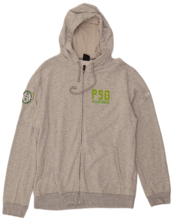 ERREA Sudadera con capucha y cremallera para mujer XL Algodón gris