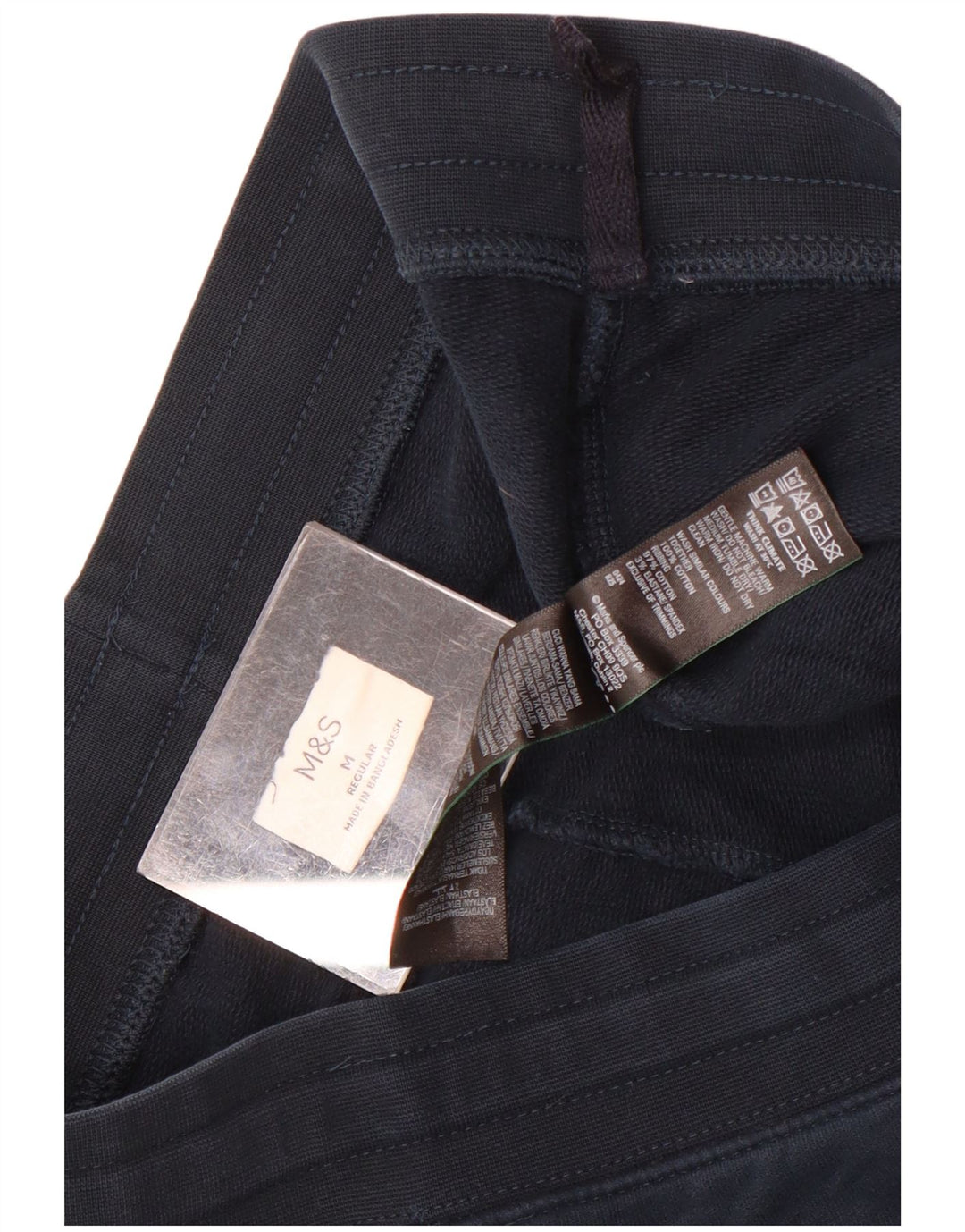 Marks & Spencer Pantalones cortos deportivos regulares para hombre Algodón azul marino mediano