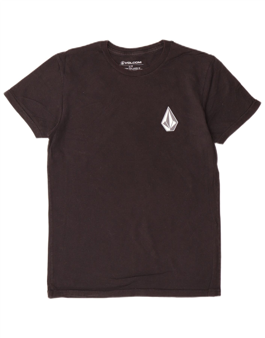 VOLCOM Camiseta gráfica para hombre Top Small Black Cotton