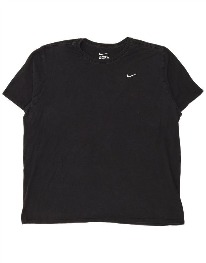 NIKE Camiseta de corte atlético para hombre, talla 2XL, color negro
