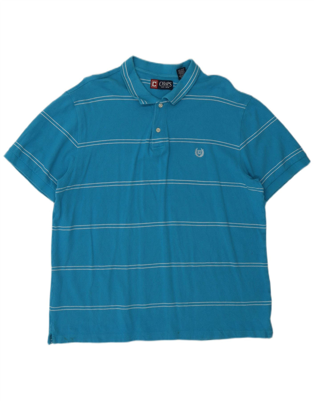Chaps Polo Hombre XL Algodón Rayas Azul