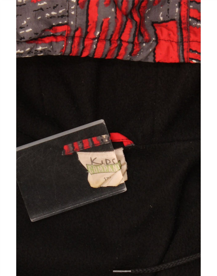 Chaqueta cortavientos con capucha vintage para niños 15-16 años Poliamida geométrica roja