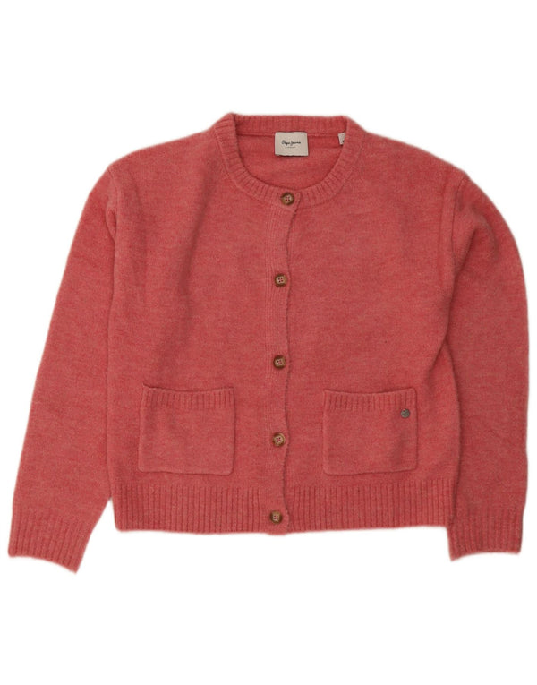 PEPE Jeans - Cárdigan corto para mujer, talla 40, color rosa medio