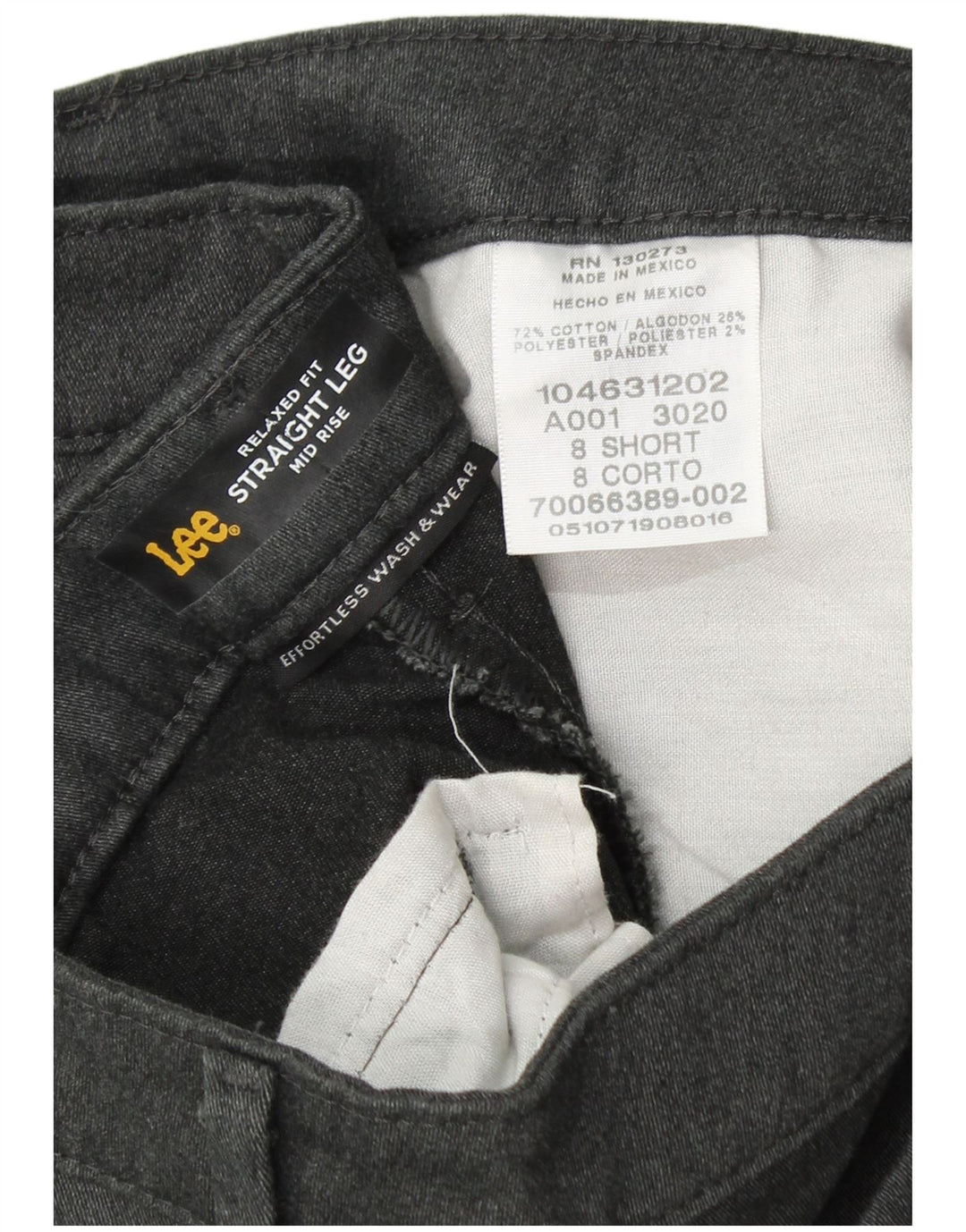 LEE Pantalones casuales de talle medio para mujer, ajuste relajado, US 8 Medium W30 L30 Gris