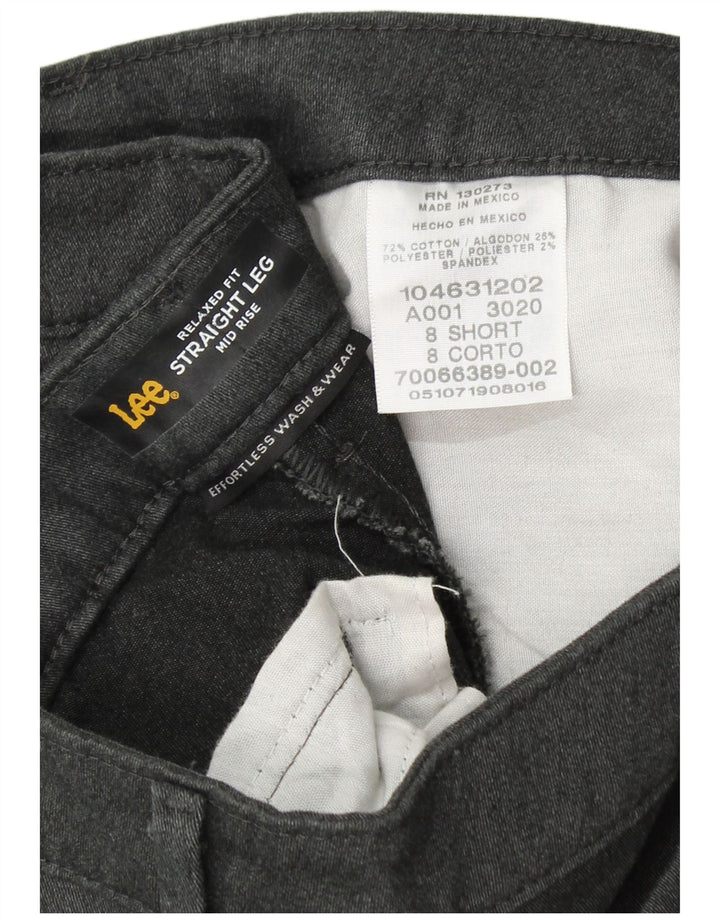 LEE Pantalones casuales de talle medio para mujer, ajuste relajado, US 8 Medium W30 L30 Gris