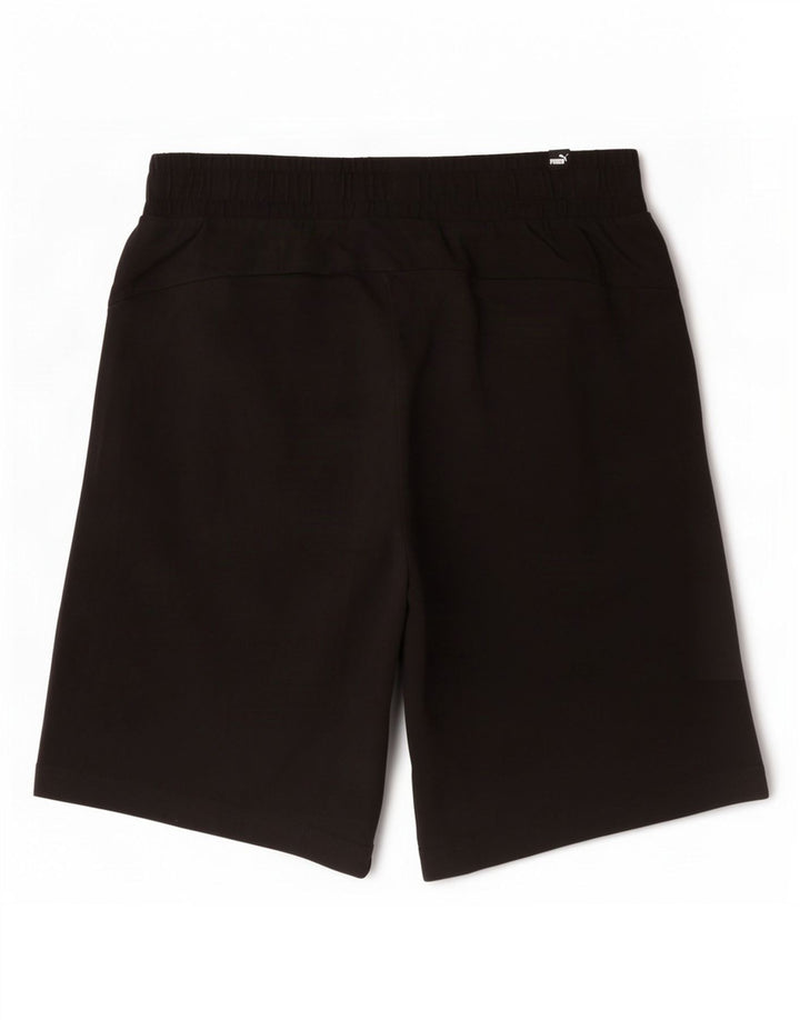 Pantalones cortos deportivos Puma para hombre de algodón negro mediano