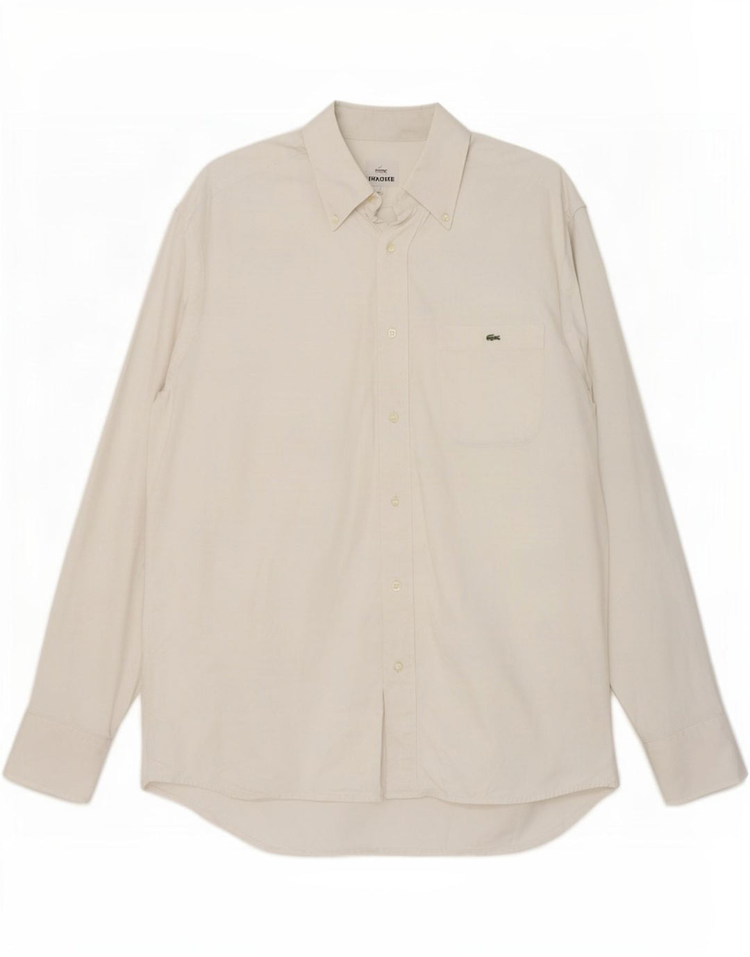 Camisa Lacoste Hombre Talla 42 Grande Algodón Blanco