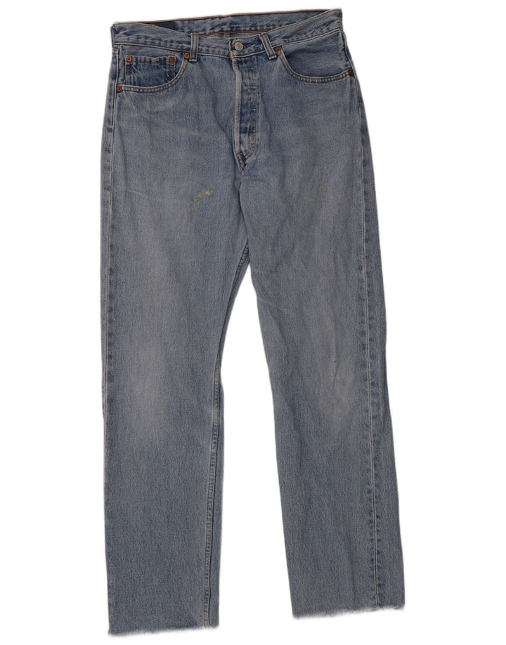 Levi's Hombre 501 Vaqueros Rectos W33 L30 Algodón Azul