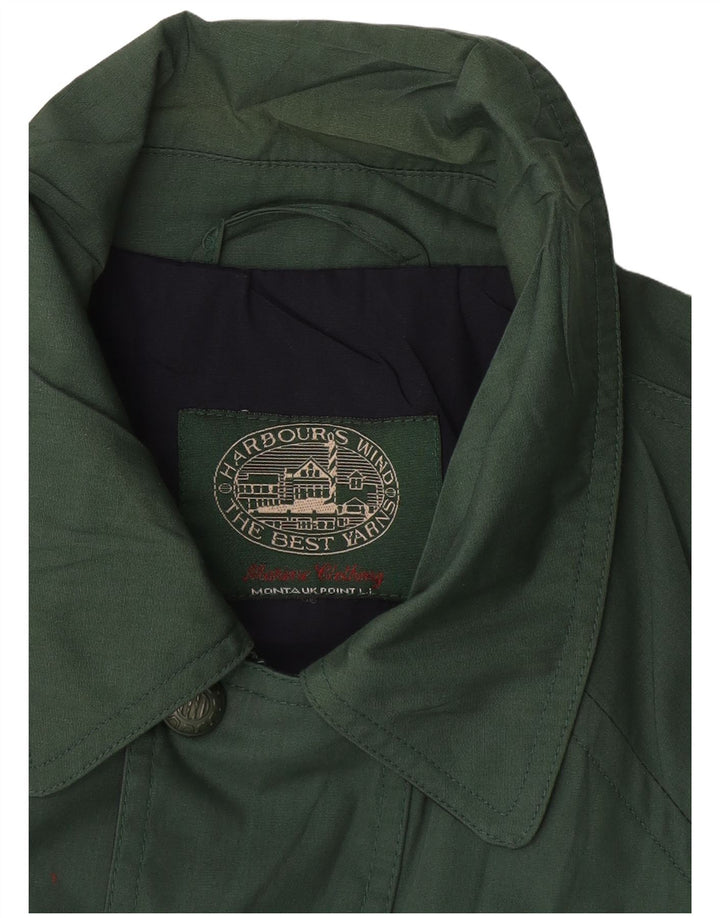 Vintage hombres chaqueta utilitaria Reino Unido 42 XL verde