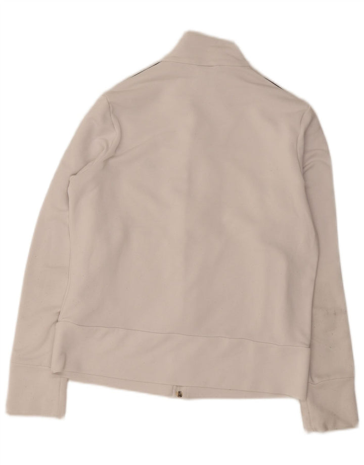 Adidas - Chaqueta de chándal para mujer, talla 40, poliéster blanco grande
