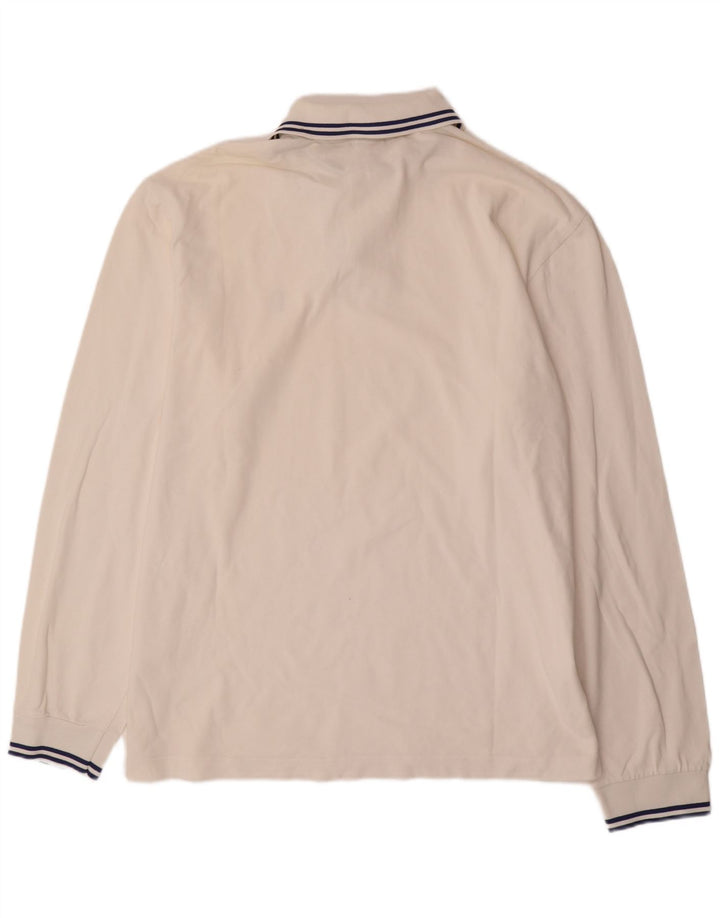 MARINA YACHTING Polo Manga Larga Hombre 3XL Blanco Algodón