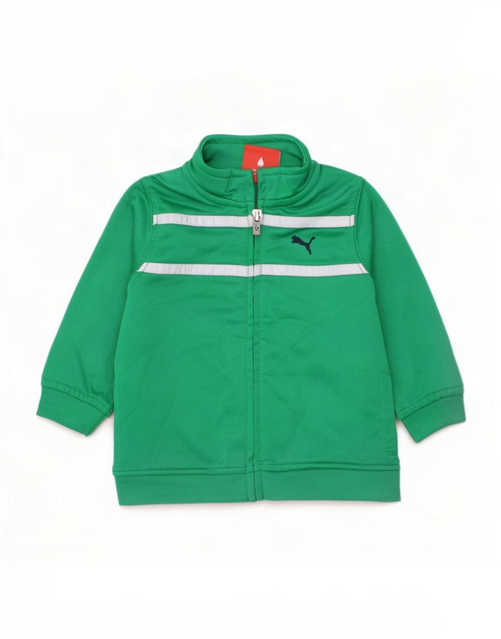 Puma Chaqueta de chándal para bebé niño 3-6 meses Verde Colorblock Poliéster