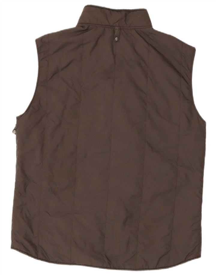 Massimo Dutti Chaleco acolchado con forro para hombre EU 52 Large Gris Poliéster