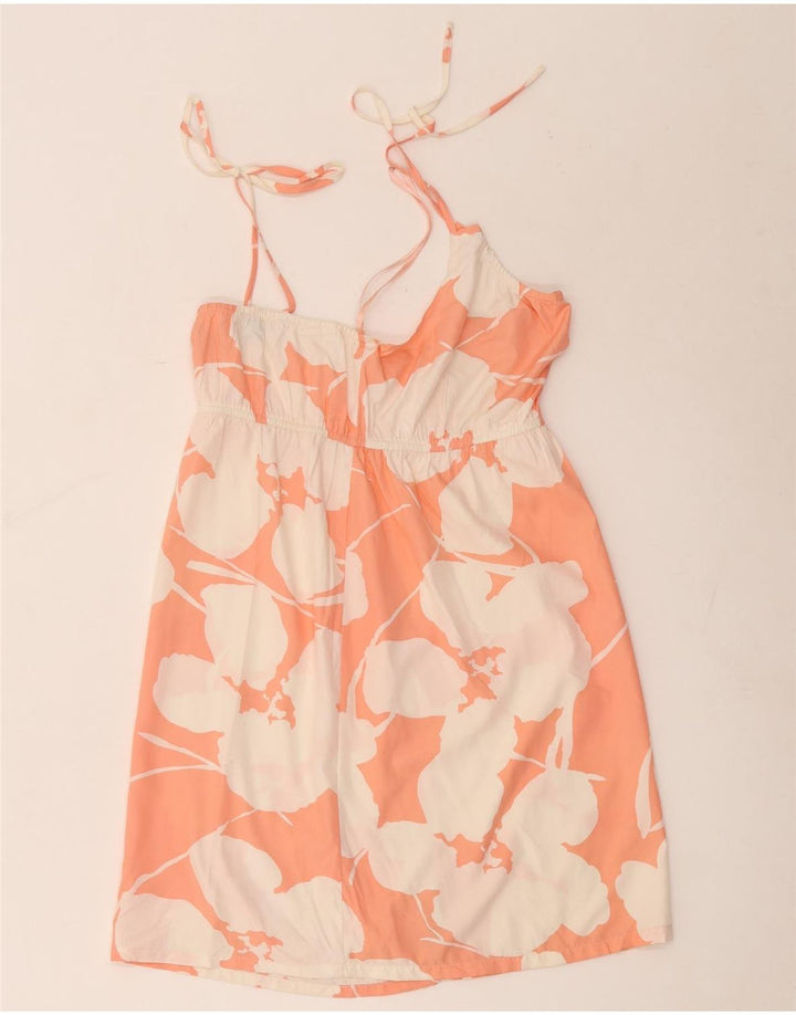 Roxy Vestido de verano para mujer UK 40 Poliéster floral rosa medio