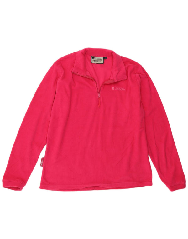 Jersey polar con cremallera y cuello para mujer de Mountain Warehouse UK 44 Poliéster rosa grande