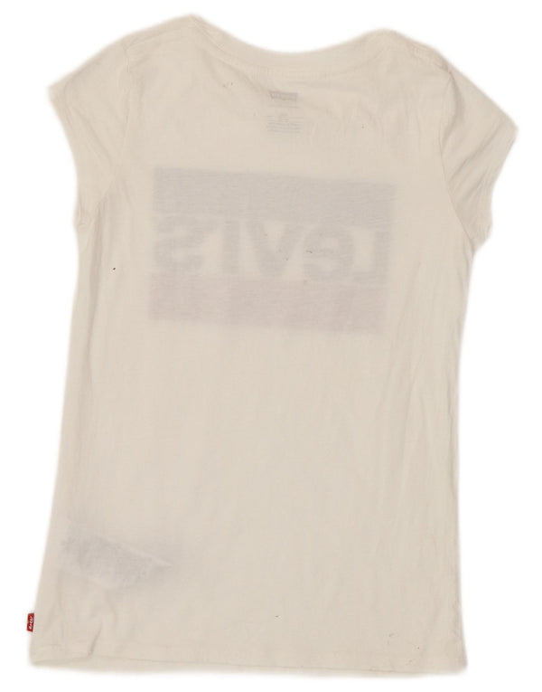 Levi's Camiseta gráfica para niña 11-12 años Blanco Algodón
