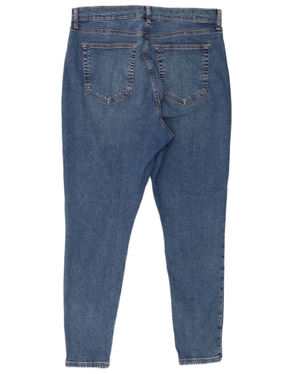 Topshop Jamie Skinny Jeans para Mujer UK 16 Large W30 L26 Algodón Azul