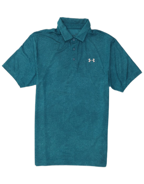 Under Armour Polo Heat Gear para hombre, talla pequeña, azul