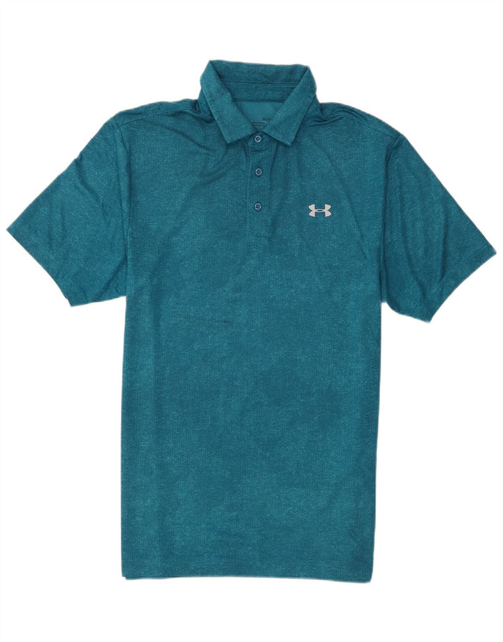 Under Armour Polo Heat Gear para hombre, talla pequeña, azul