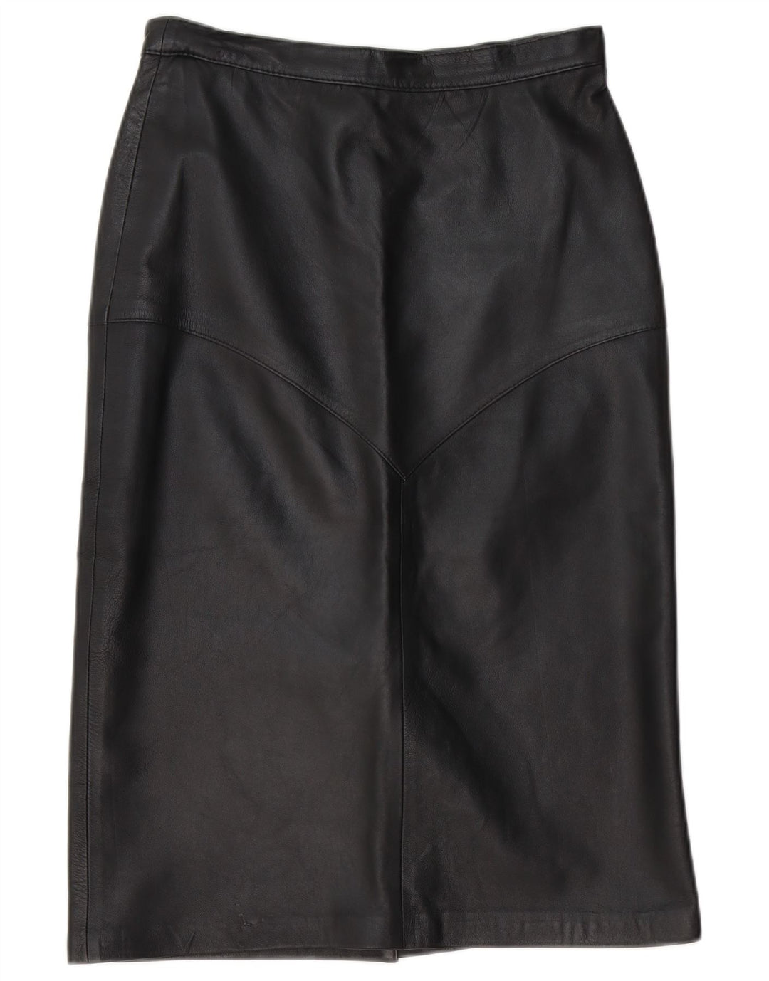 Falda de cuero vintage para mujer EU 40 Medio W30 Cuero Negro