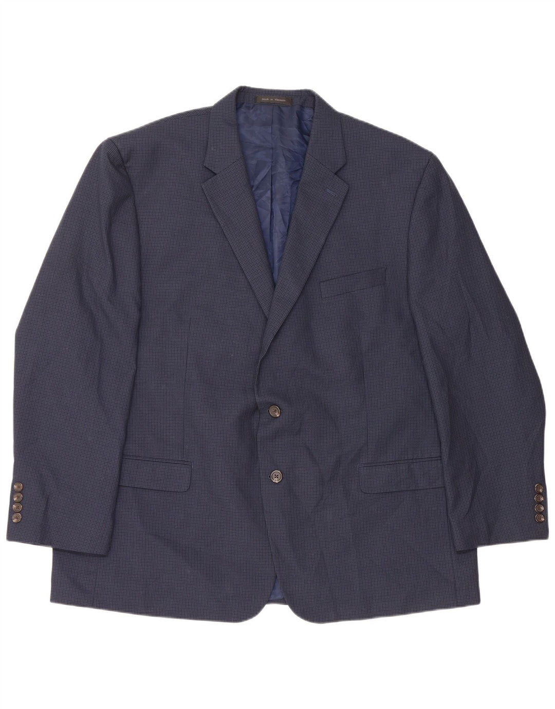 Chaps Chaqueta tipo blazer para hombre EU 50 Grande Poliéster de pata de gallo azul marino