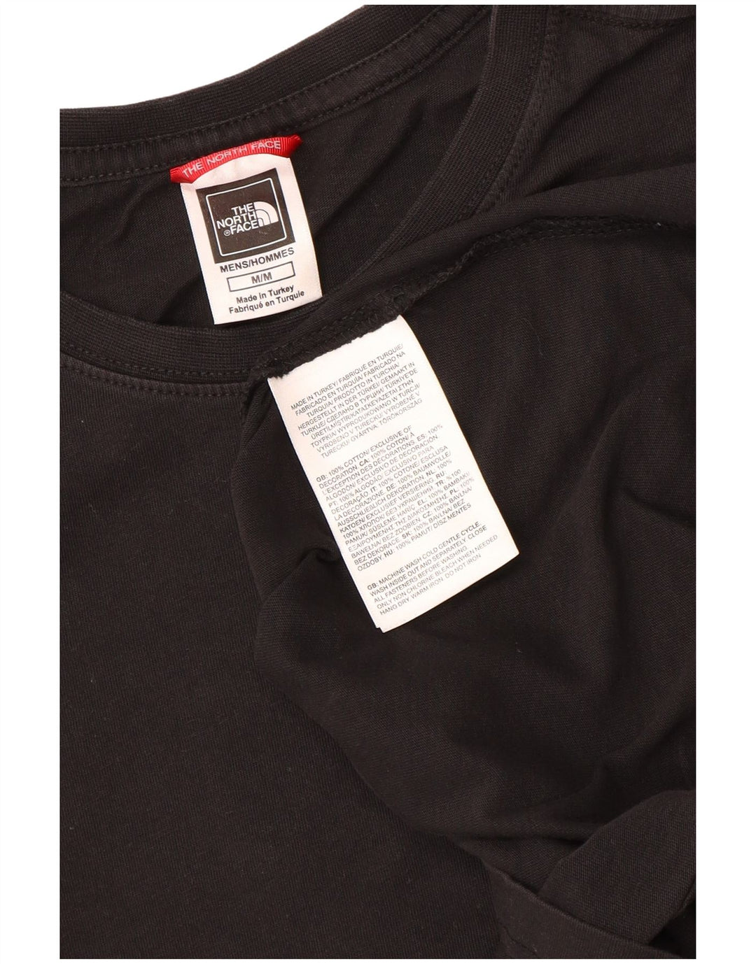 THE NORTH FACE Camiseta gráfica para hombre Top Medium Black Cotton