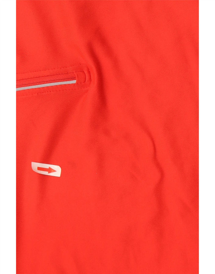 Nike - Chándal con cremallera y cuello para mujer, talla 40, poliéster rojo mediano