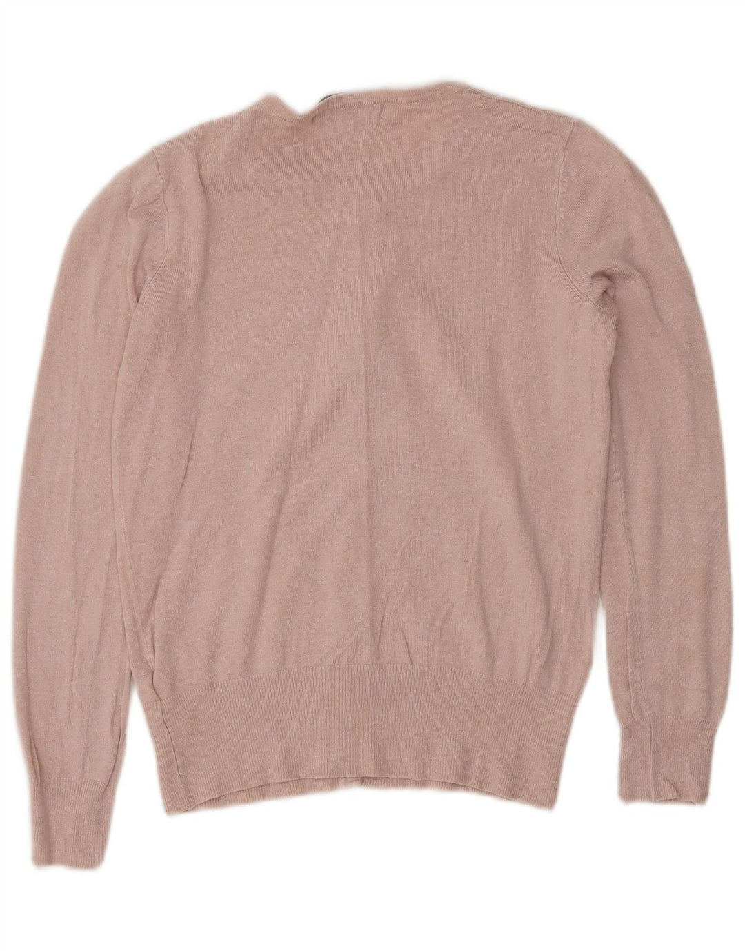 Marks & Spencer Suéter tipo cárdigan para mujer UK 8 Small Viscosa rosa