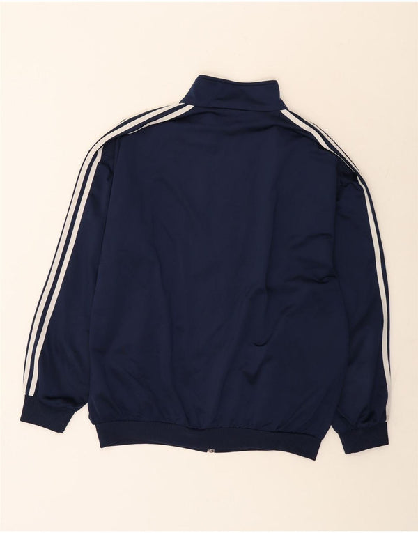 Adidas Mens Chándal Top Chaqueta UK 44/46 Grande Azul Marino Poliéster