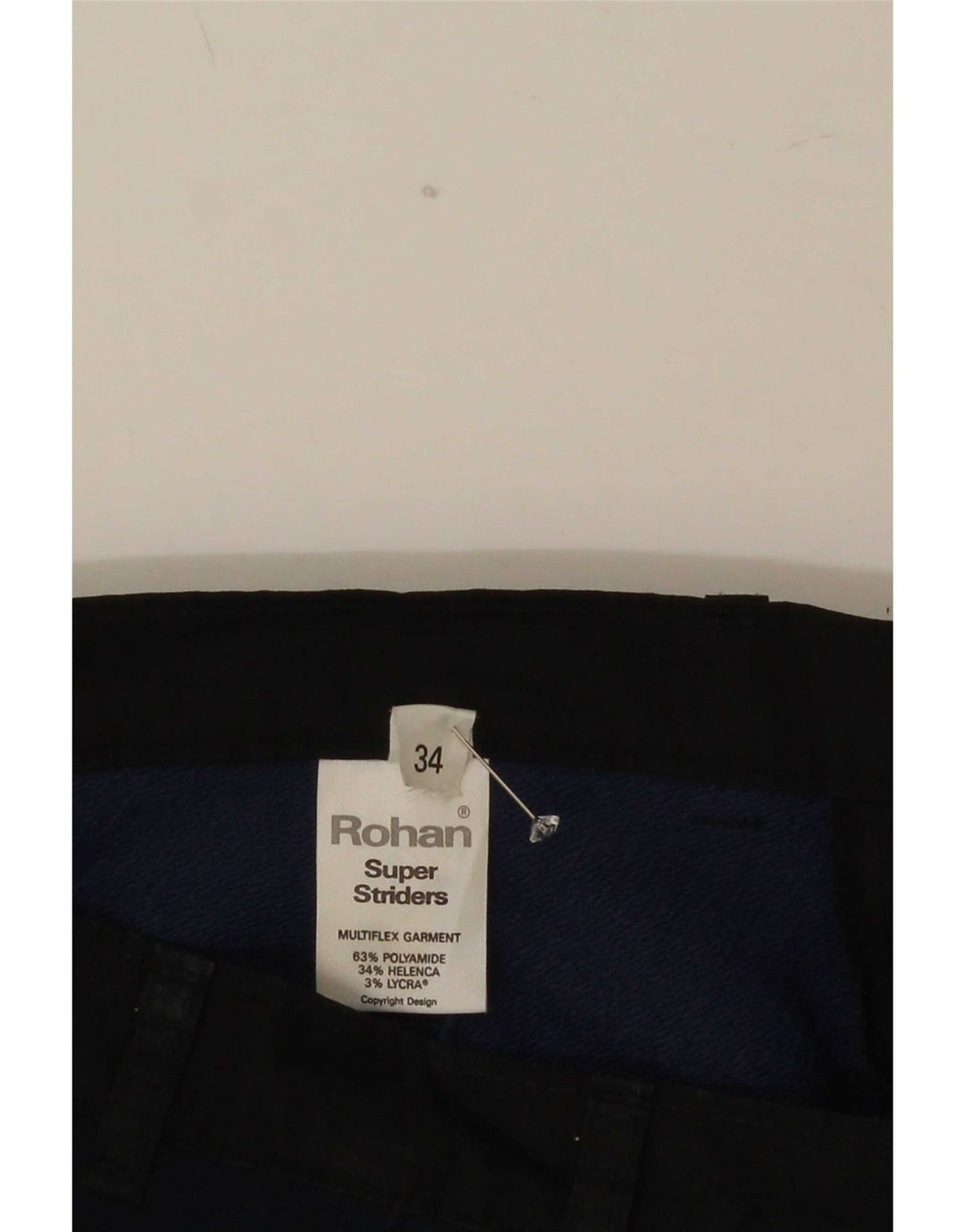 Rohan Bermudas tipo cargo para hombre, talla grande, W34, poliamida azul marino