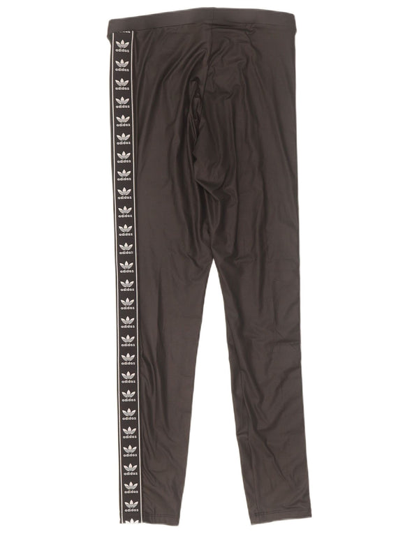 Adidas Leggings gráficos para mujer Reino Unido 10 Pequeño poliéster negro