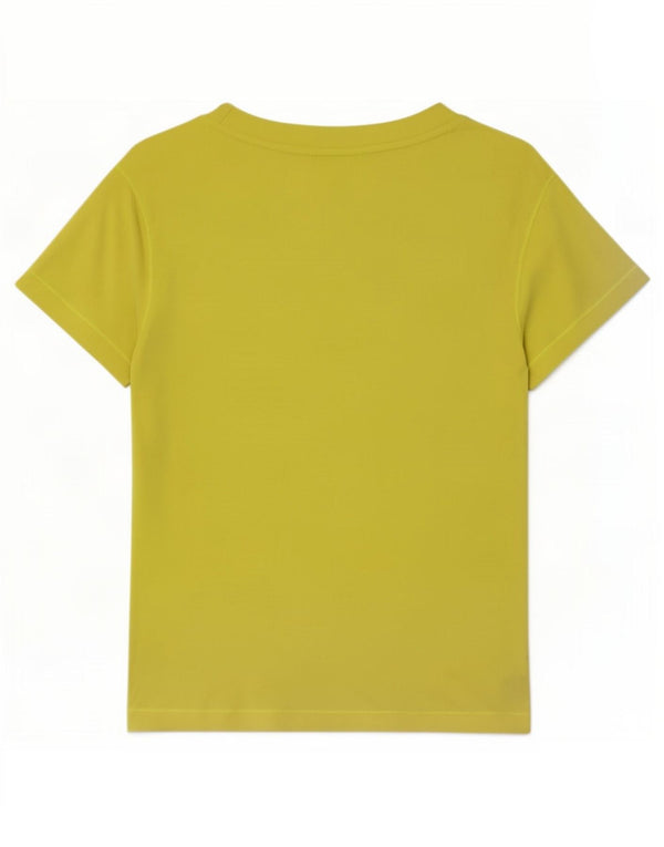 Adidas Camiseta de popelina para mujer Top UK 44 Poliamida verde medio