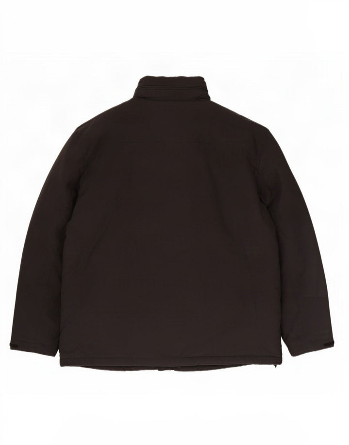 Marks & Spencer Chaqueta cortavientos con capucha para hombre UK 44 2XL Poliéster negro