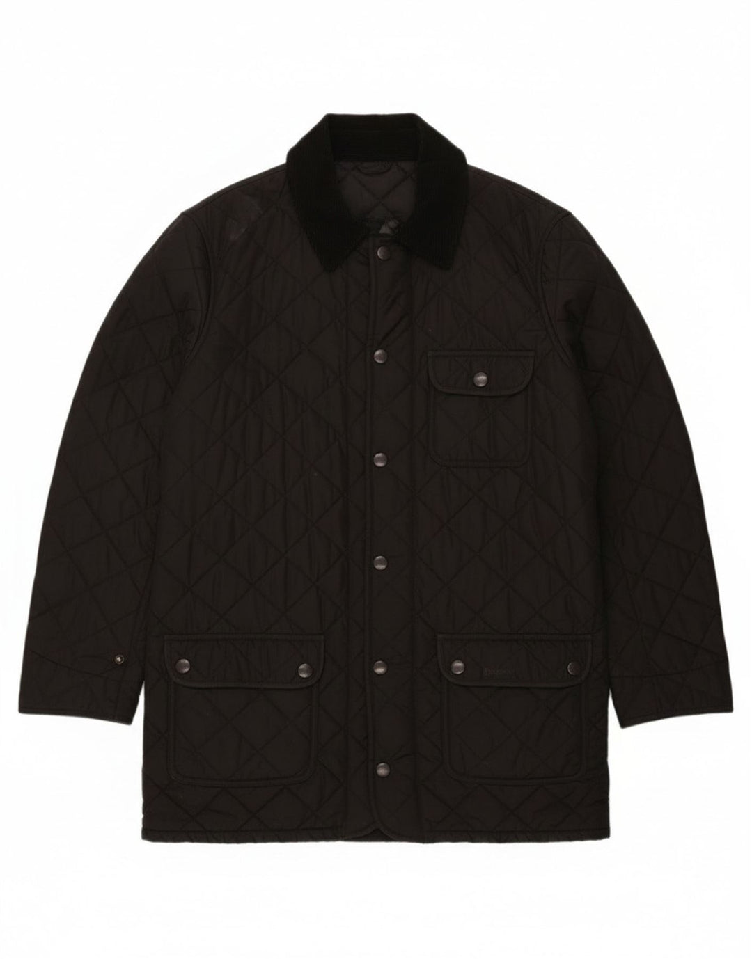 Barbour Abrigo acolchado para hombre Reino Unido 40 Grande Poliéster negro