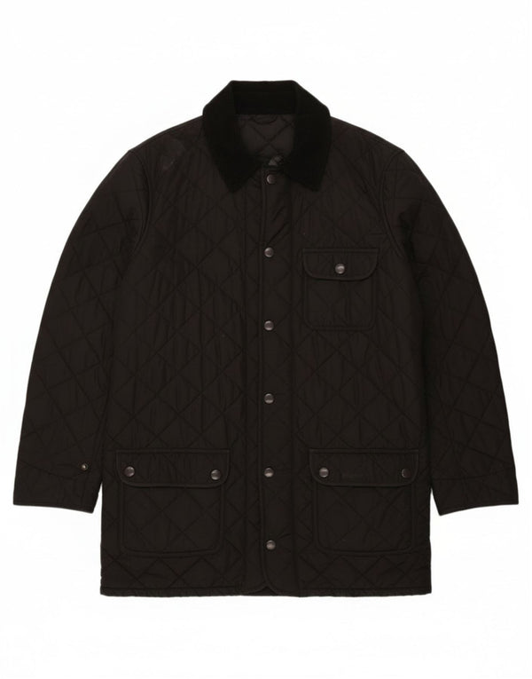 Barbour Abrigo acolchado para hombre Reino Unido 40 Grande Poliéster negro