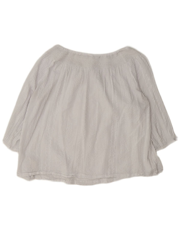 Blusa extragrande de manga 3/4 para mujer de Fat Face UK 40 Algodón blanco mediano