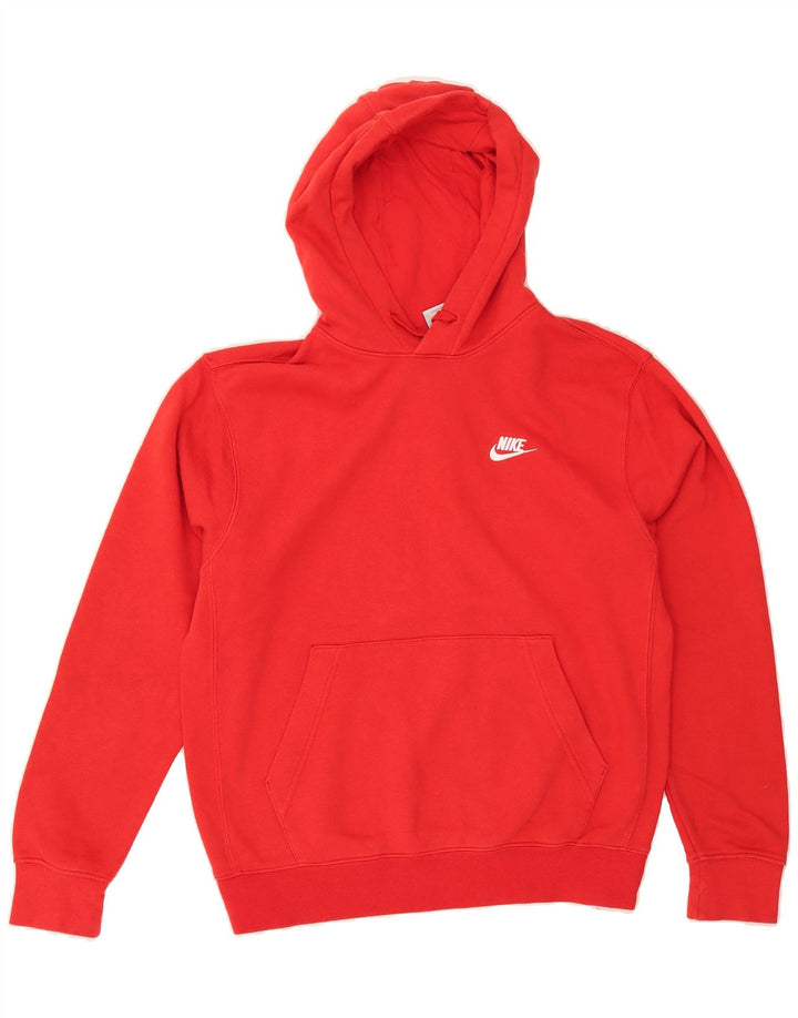 NIKE Mens Hoodie Jumper Small Red Cotton Vintage Nike and Second-Hand Nike from Messina Hembry 