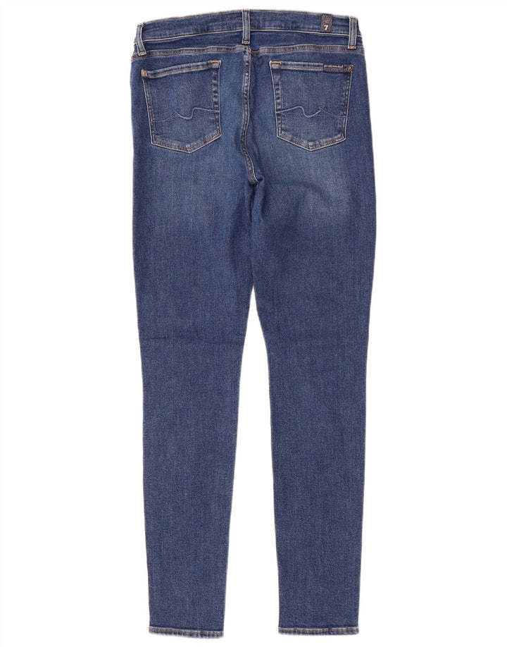 Vaqueros pitillo de mujer 7 For All Mankind W30 L30 Poliéster azul
