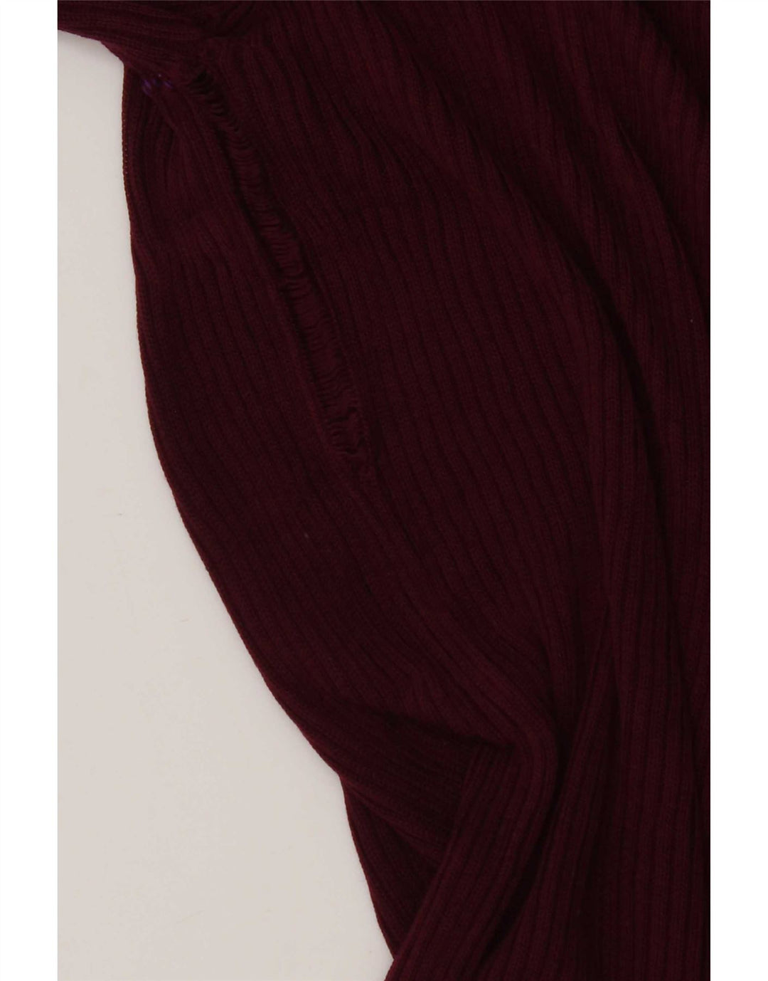 Zara Mujer Camiseta Top UK 12 Medium Borgoña