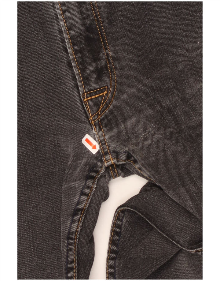 LEVI'S Jeans rectos 504 para hombre W34 L32 Algodón negro