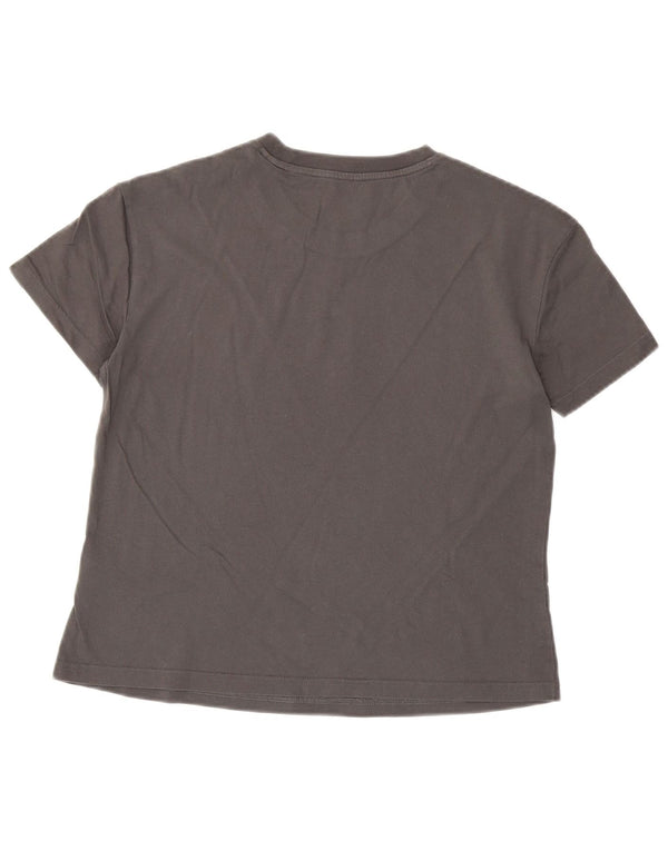 Adidas Camiseta gráfica para mujer Top UK 8/10 Small Grey Cotton